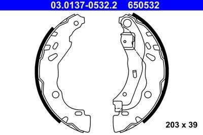 Bromsbackar - Bromsbackar, sats ATE 03.0137-0532.2