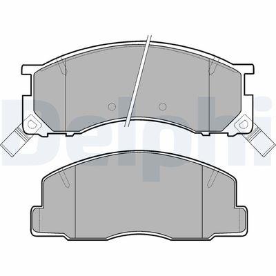 Bromsbelägg - Bromsbeläggssats, skivbroms DELPHI LP941