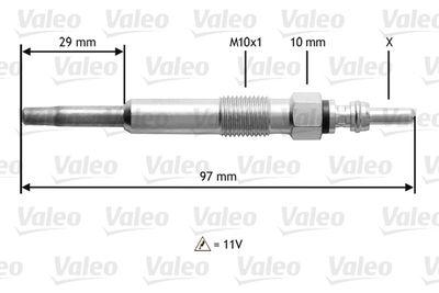 Glödstift - Glödstift VALEO 345136