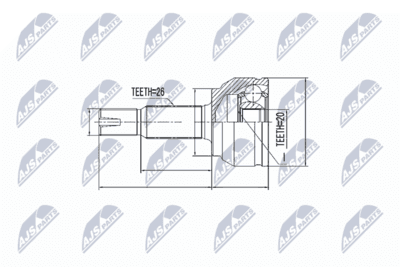 CV-led - Ledsats, drivaxel NTY NPZ-TY-087