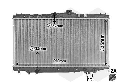 Kylare - Kylare, motorkylning VAN WEZEL 53002117