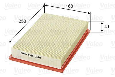 Luftfilter - Luftfilter VALEO 585248