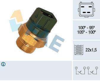 Temperaturfläkt, kylarradiatorfläkt - Termokontakt, kylarfläkt FAE 38010