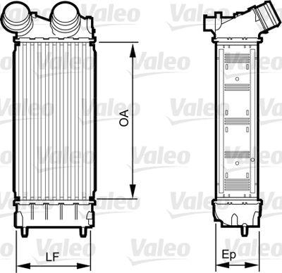 Intercooler - Laddluftkylare VALEO 818226