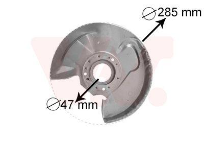 Stänkskydd för bromsar - Bromssköld VAN WEZEL 3758371