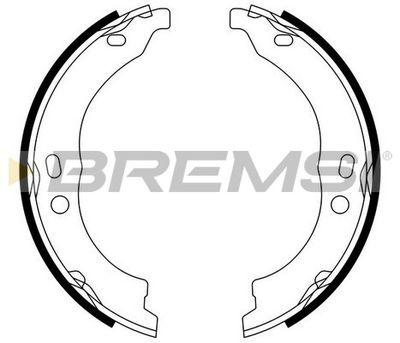 Handbroms delar - Bromsbackar, sats, parkeringsbroms BREMSI GF0188