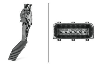 Gaspedalpositionssensor - Sensor, gaspedalläge HELLA 6PV 009 765-741