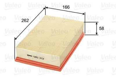 Luftfilter - Luftfilter VALEO 585372