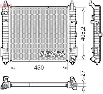 Kylare - Kylare, motorkylning DENSO DRM46071