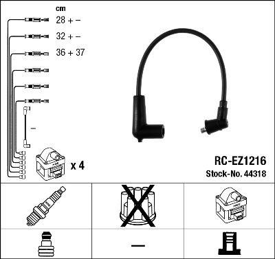 Tändkabel - Tändkabelsats NGK 44318