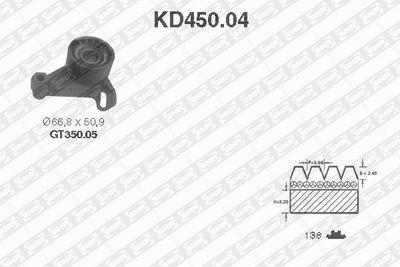 Kamremssats - Tand/styrremssats SNR KD450.04