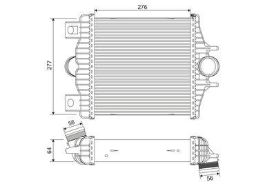 Intercooler - Laddluftkylare VALEO 818384