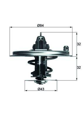 Termostat - Termostat, kylmedel MAHLE TX 36 80D