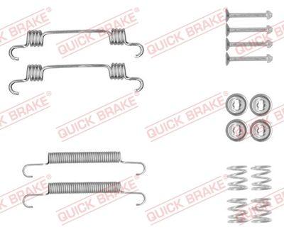 Handbroms delar - Tillbehörssats, bromsbackar, parkeringsbroms QUICK BRAKE 105-0887