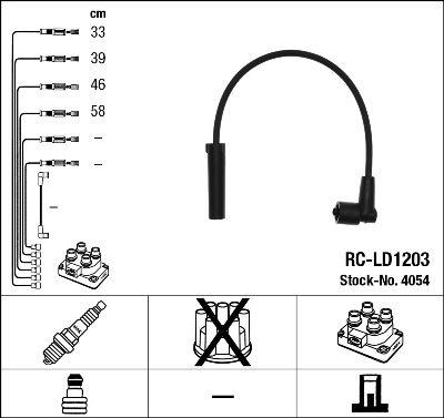 Tändkabel - Tändkabelsats NGK 4054