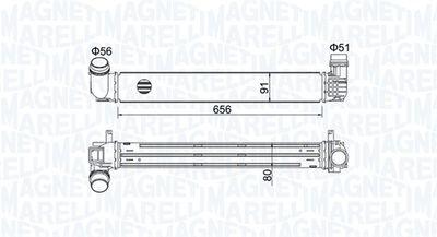 Intercooler - Laddluftkylare MAGNETI MARELLI 351319204730