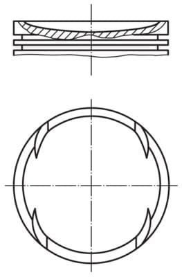 Kolv - Kolv MAHLE 030 89 00