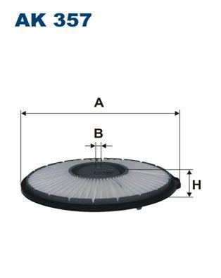 Luftfilter - Luftfilter FILTRON AK 357