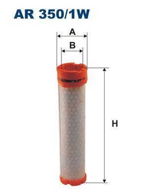 Sekundärt luftfilter/Kupéfilter - Sekundärluftfilter FILTRON AR 350/1W