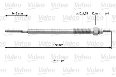 Glödstift - Glödstift VALEO 345154