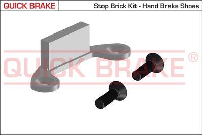 Handbroms delar - Tillbehörssats, bromsbackar, parkeringsbroms QUICK BRAKE 105-0481