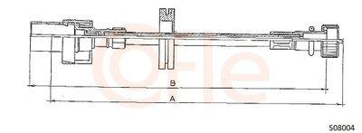 Hastighetsmätarvajer - Hastighetsmätaraxel COFLE 92.S08004