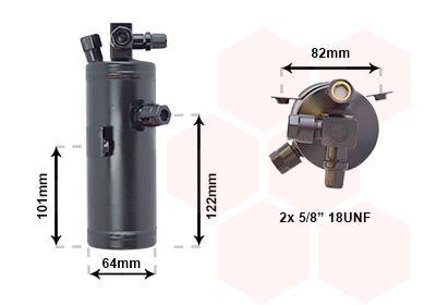 Torkfilter - Torkare,m klimatanläggning VAN WEZEL 0900D202