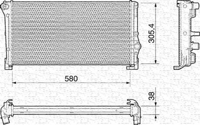 Kylare - Kylare, motorkylning MAGNETI MARELLI 350213012000