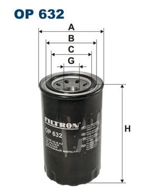 Oljefilter - Oljefilter FILTRON OP 632