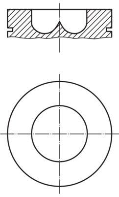 Kolv - Kolv MAHLE 009 61 00