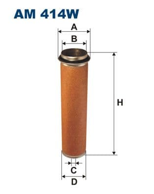 Sekundärt luftfilter/Kupéfilter - Sekundärluftfilter FILTRON AM 414W