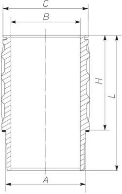 Cylindermantel - Cylinderhylsa MAHLE 061 WN 17 01