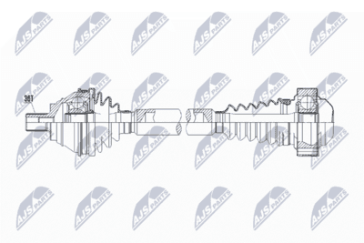 Drivaxel - Drivaxel NTY NPW-VW-060