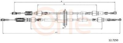 Kabel, manuell växellåda - Vajer, manuell transmission COFLE 92.12.7250