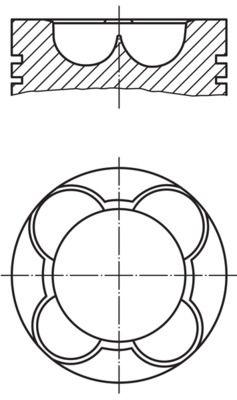 Kolv - Kolv MAHLE 227 PI 00141 000