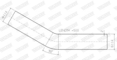 Avgasrör - Avgasrör WALKER 07044