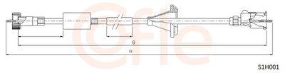 Hastighetsmätarvajer - Hastighetsmätaraxel COFLE 92.S1H001