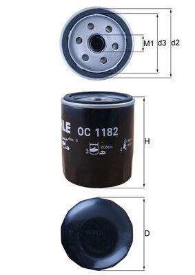 Oljefilter - Oljefilter KNECHT OC 1182