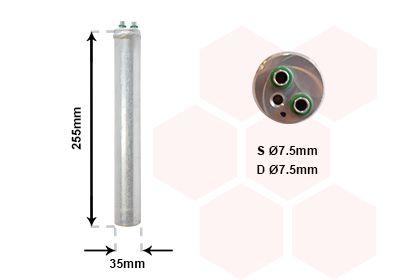 Torkfilter - Torkare,m klimatanläggning VAN WEZEL 2500D219