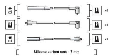 Tändkabel - Tändkabelsats MAGNETI MARELLI 941318111037