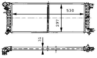 Kylare - Kylare, motorkylning MAHLE CR 430 000S