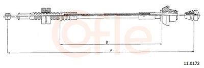 Spjällkabel - Gasvajer COFLE 92.11.0172