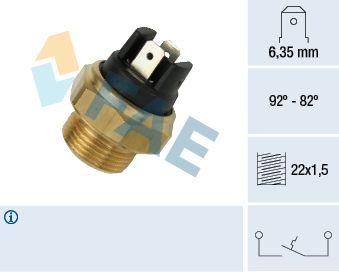 Temperaturfläkt, kylarradiatorfläkt - Termokontakt, kylarfläkt FAE 37320