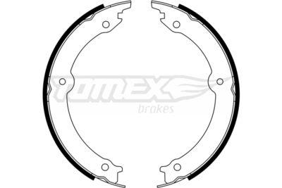 Handbroms delar - Bromsbackar, sats, parkeringsbroms TOMEX BRAKES TX 23-33