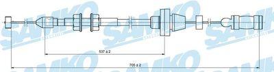 Spjällkabel - Gasvajer SAMKO C0130A