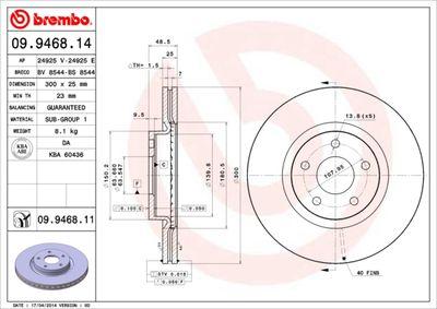 Bromsskivor - Bromsskiva BREMBO 09.9468.11