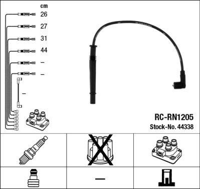 Tändkabel - Tändkabelsats NGK 44338