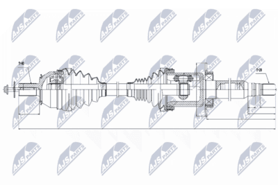 Drivaxel - Drivaxel NTY NPW-VV-026