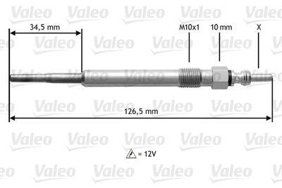 Glödstift - Glödstift VALEO 345122