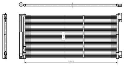 Kondensor - Kondensor, klimatanläggning NRF 350429